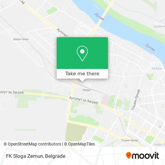 FK Sloga Zemun map