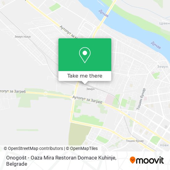 Onogošt - Oaza Mira Restoran Domace Kuhinje map