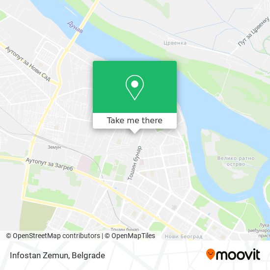 Infostan Zemun map