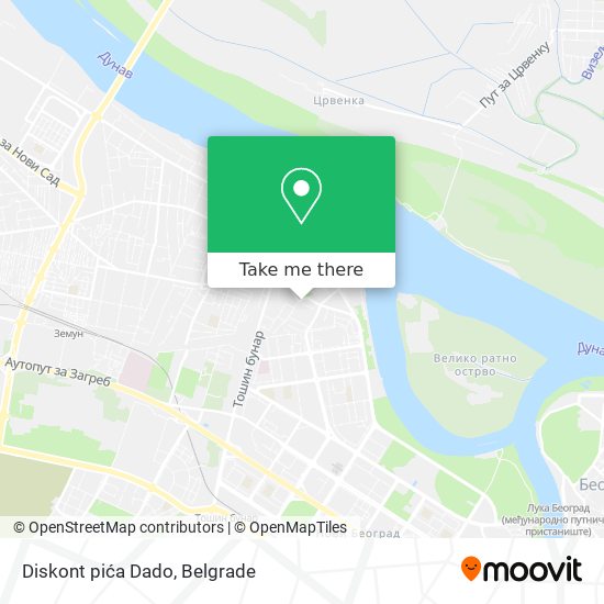 Diskont pića Dado map