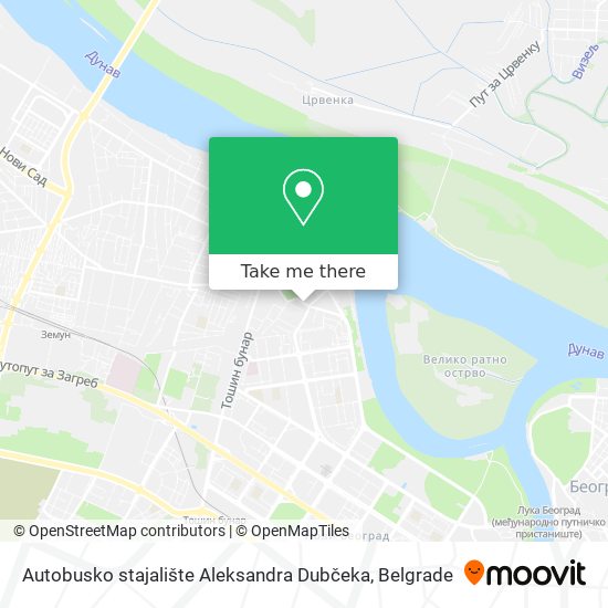 Autobusko stajalište Aleksandra Dubčeka map