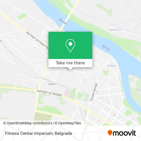 Fitness Centar Imperium map