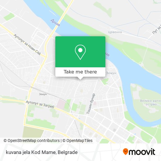 kuvana jela Kod Mame map