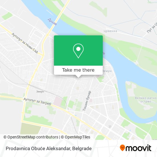Prodavnica Obuće Aleksandar map