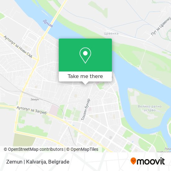 Zemun | Kalvarija map