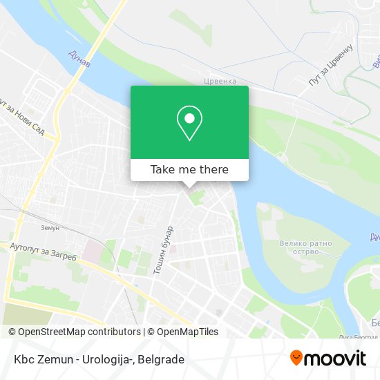 Kbc Zemun - Urologija- map