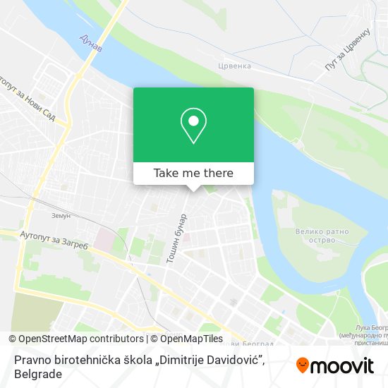 Pravno birotehnička škola „Dimitrije Davidović” map