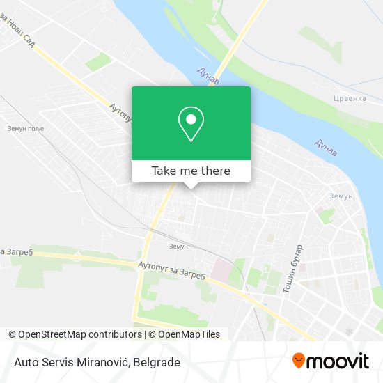 Auto Servis Miranović map