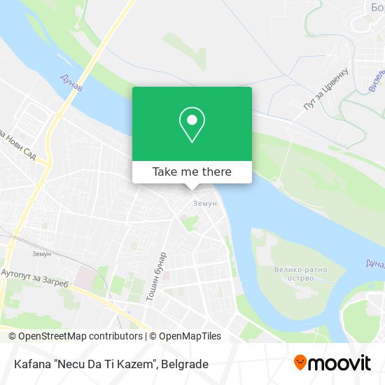 Kafana "Necu Da Ti Kazem" map