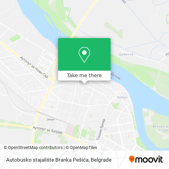 Autobusko stajalište Branka Pešića map