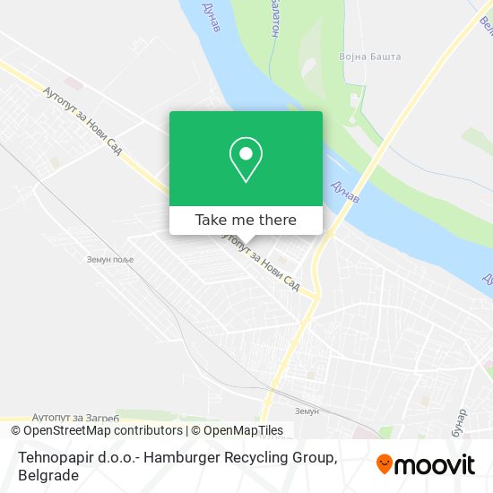 Tehnopapir d.o.o.- Hamburger Recycling Group map