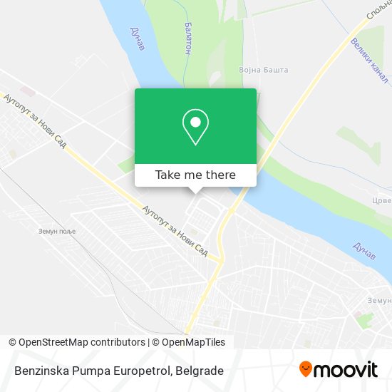 Benzinska Pumpa Europetrol map