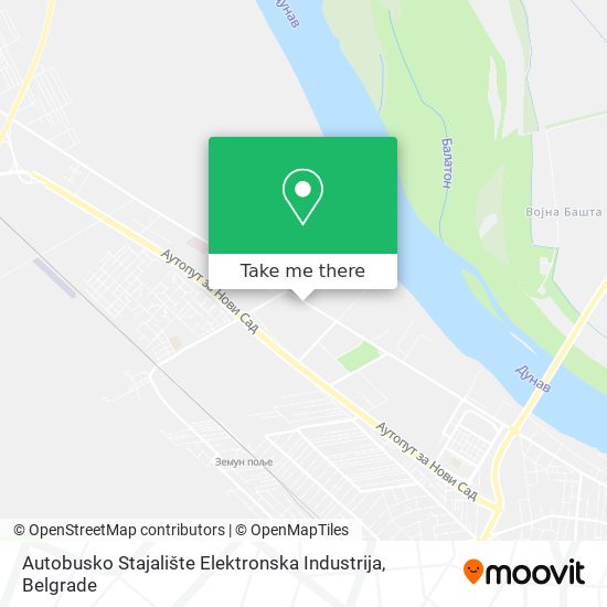 Autobusko Stajalište Elektronska Industrija map