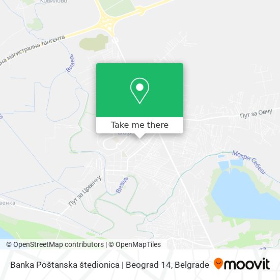 Banka Poštanska štedionica | Beograd 14 map
