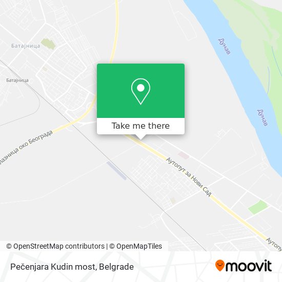 Pečenjara Kudin most map