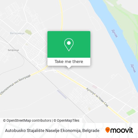 Autobusko Stajalište Naselje Ekonomija map