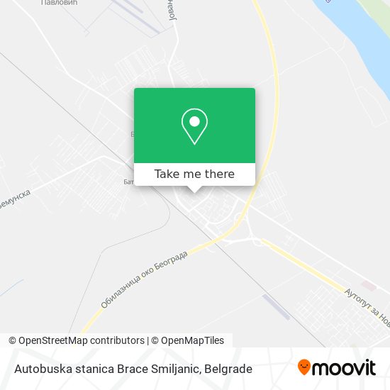 Autobuska stanica Brace Smiljanic map