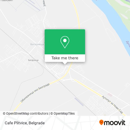 Cafe Plitvice map