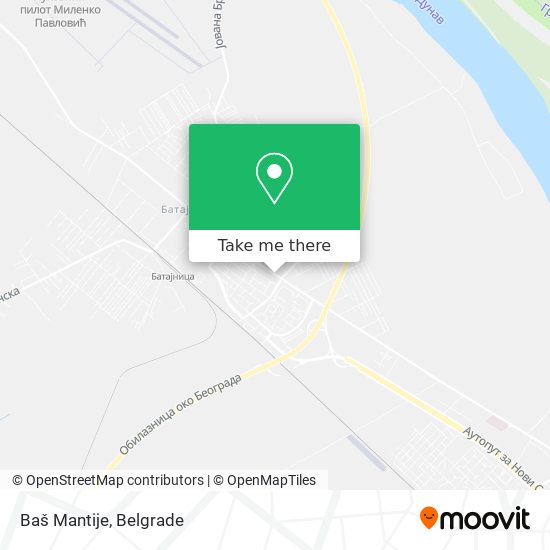 Baš Mantije map