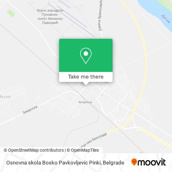 Osnovna skola Bosko Pavkovljevic Pinki map