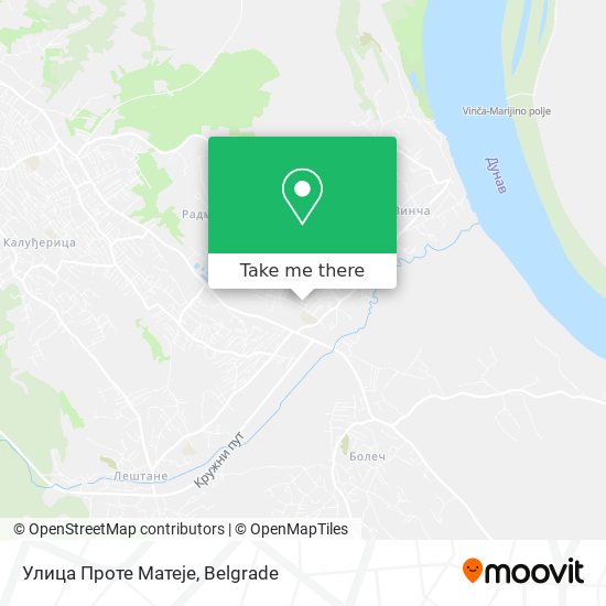 Улица Проте Матеје map