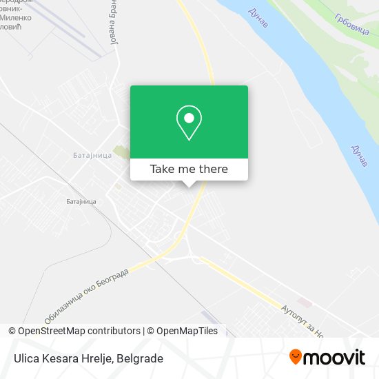 Ulica Kesara Hrelje map