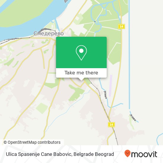 Ulica Spasenije Cane Babovic map