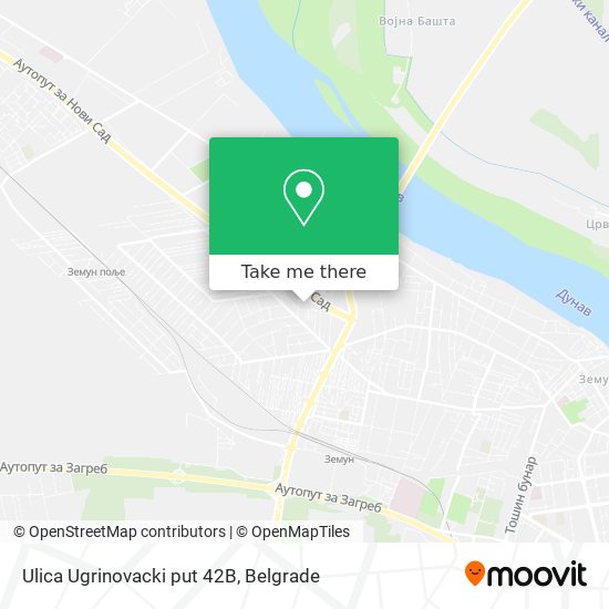 Ulica Ugrinovacki put 42B map