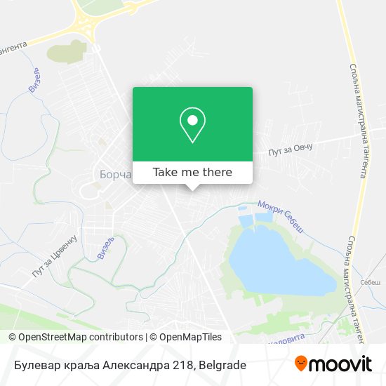 Булевар краља Александра 218 map