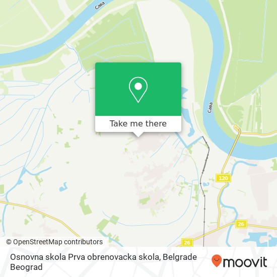 Osnovna skola Prva obrenovacka skola map