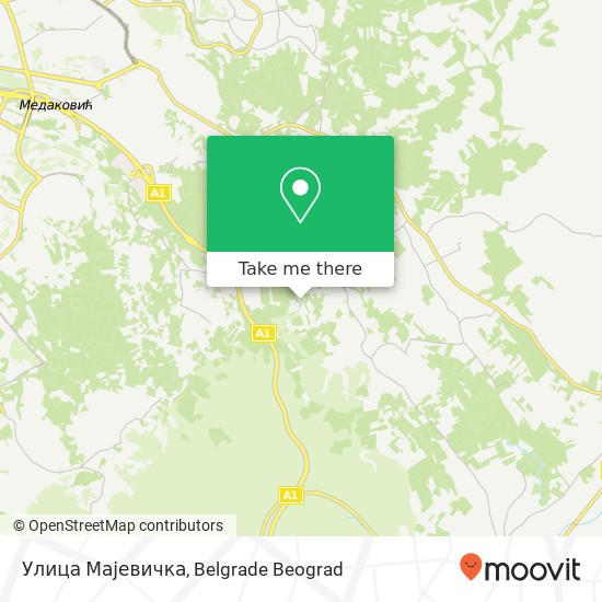 Улица Мајевичка map