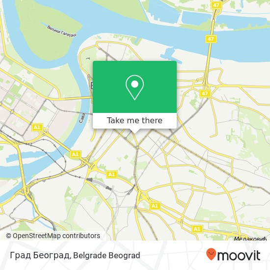 Град Београд map