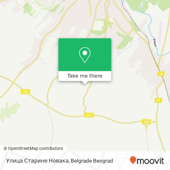 Улица Старине Новака map