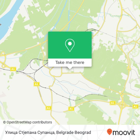 Улица Стјепана Супанца map