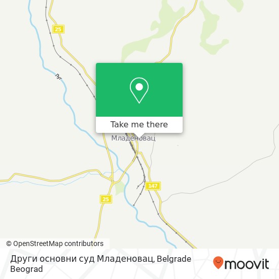 Други основни суд Младеновац map