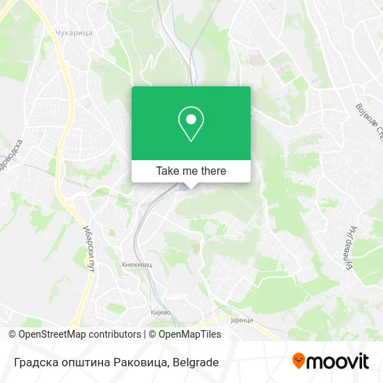 Градска општина Раковица map