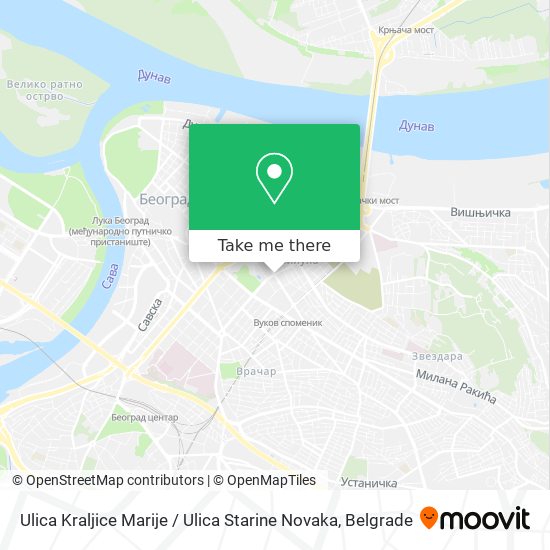 Ulica Kraljice Marije / Ulica Starine Novaka map