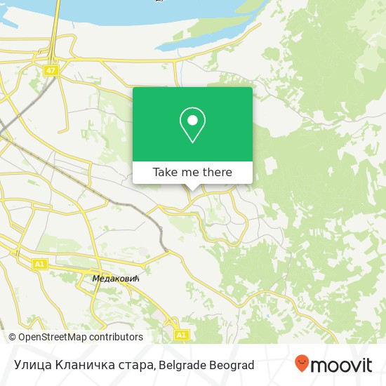 Улица Кланичка стара map