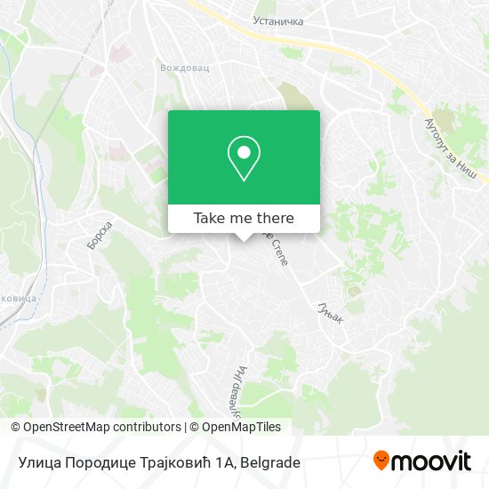 Улица Породице Трајковић 1А map