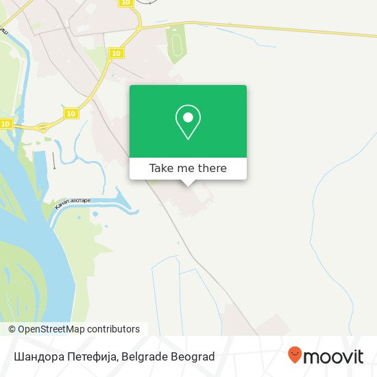 Шандора Петефија map