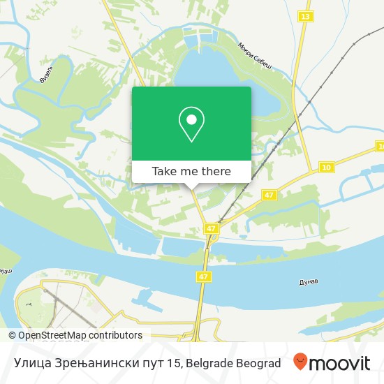 Улица Зрењанински пут 15 map