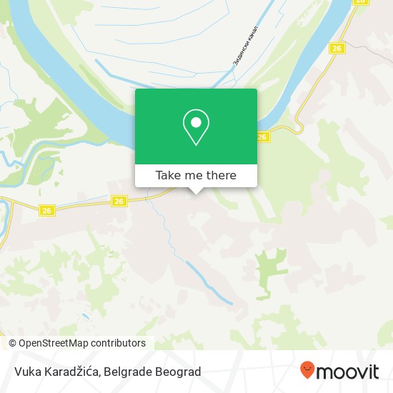 Vuka Karadžića map