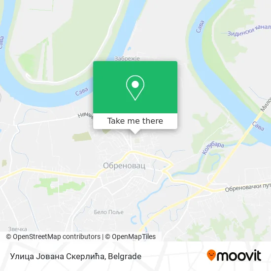 Улица Јована Скерлића map
