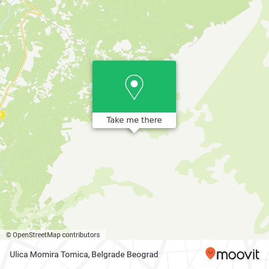 Ulica Momira Tomica map