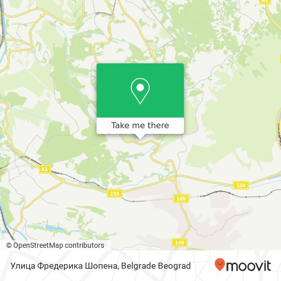 Улица Фредерика Шопена map