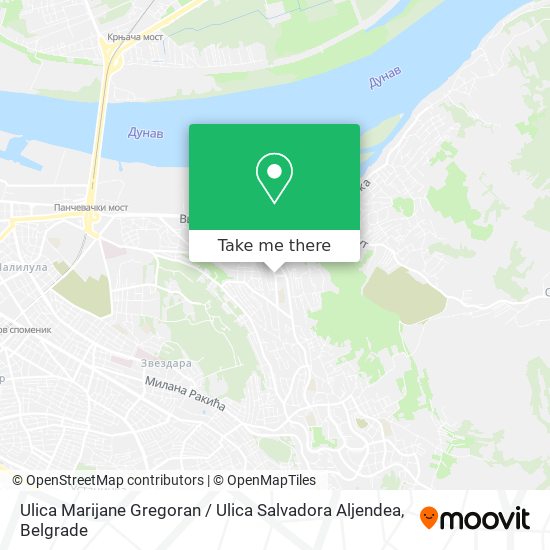 Ulica Marijane Gregoran / Ulica Salvadora Aljendea map