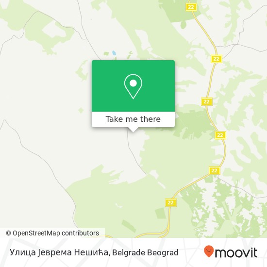 Улица Јеврема Нешића map