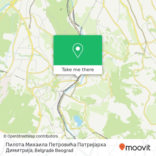 Пилота Михаила Петровића Патријарха Димитрија map