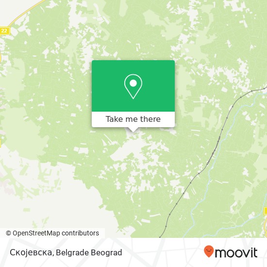 Скојевска map