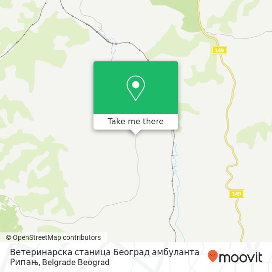 Ветеринарска станица Београд амбуланта Рипањ map